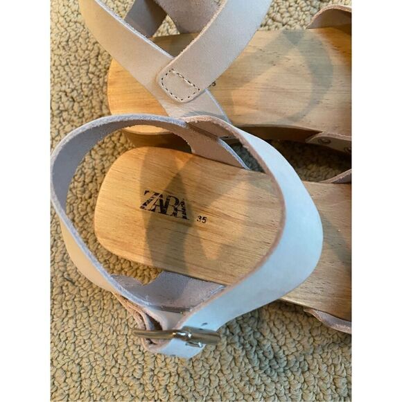 Zara studded leather sandals size 35 - Picture 2 of 5